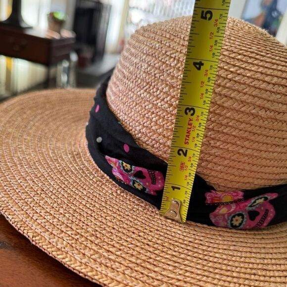 🌺 💀 Scala day of the dead straw hat 💀 - Picture 10 of 10